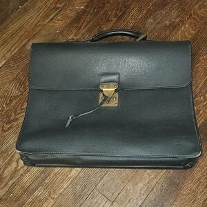 Black Leather Briefcase
